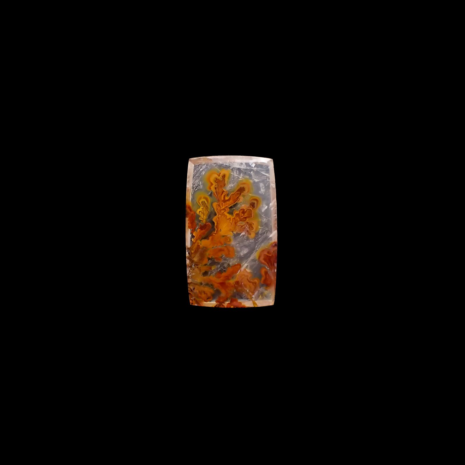 レッドデンドリチッククォーツ ブラジル産 19.29ct[231225089]27.2x16.4mm前後