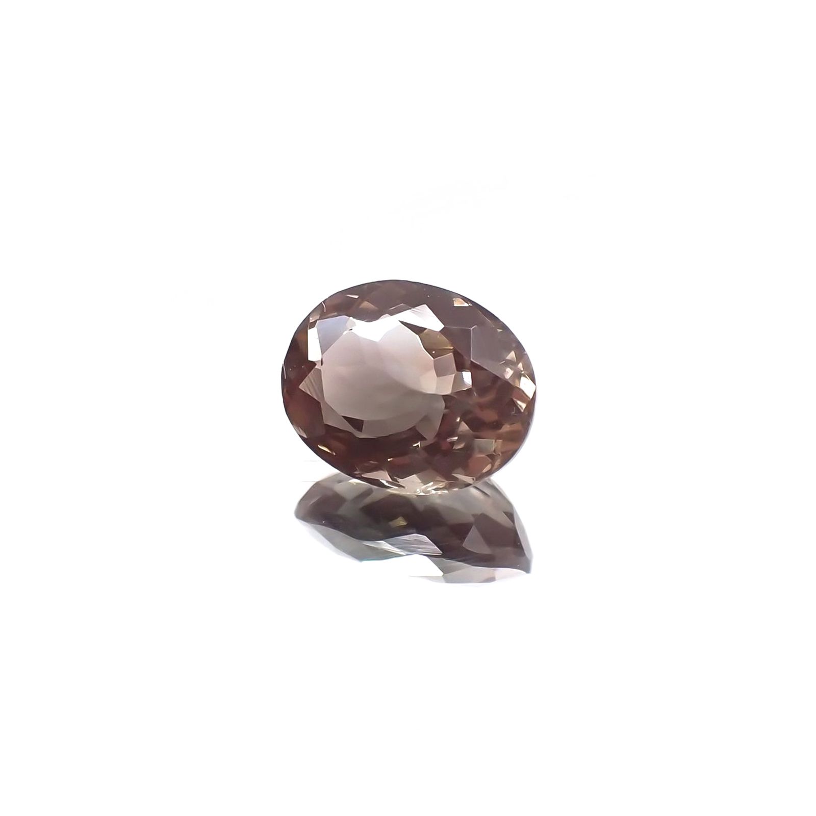 バイカラーオレゴンサンストーン(宝石名バイカラー・ラブラドライト) アメリカ・オレゴン州産 1.179ct ソ付(彩珠)[250711950]7.7×6.1mm前後