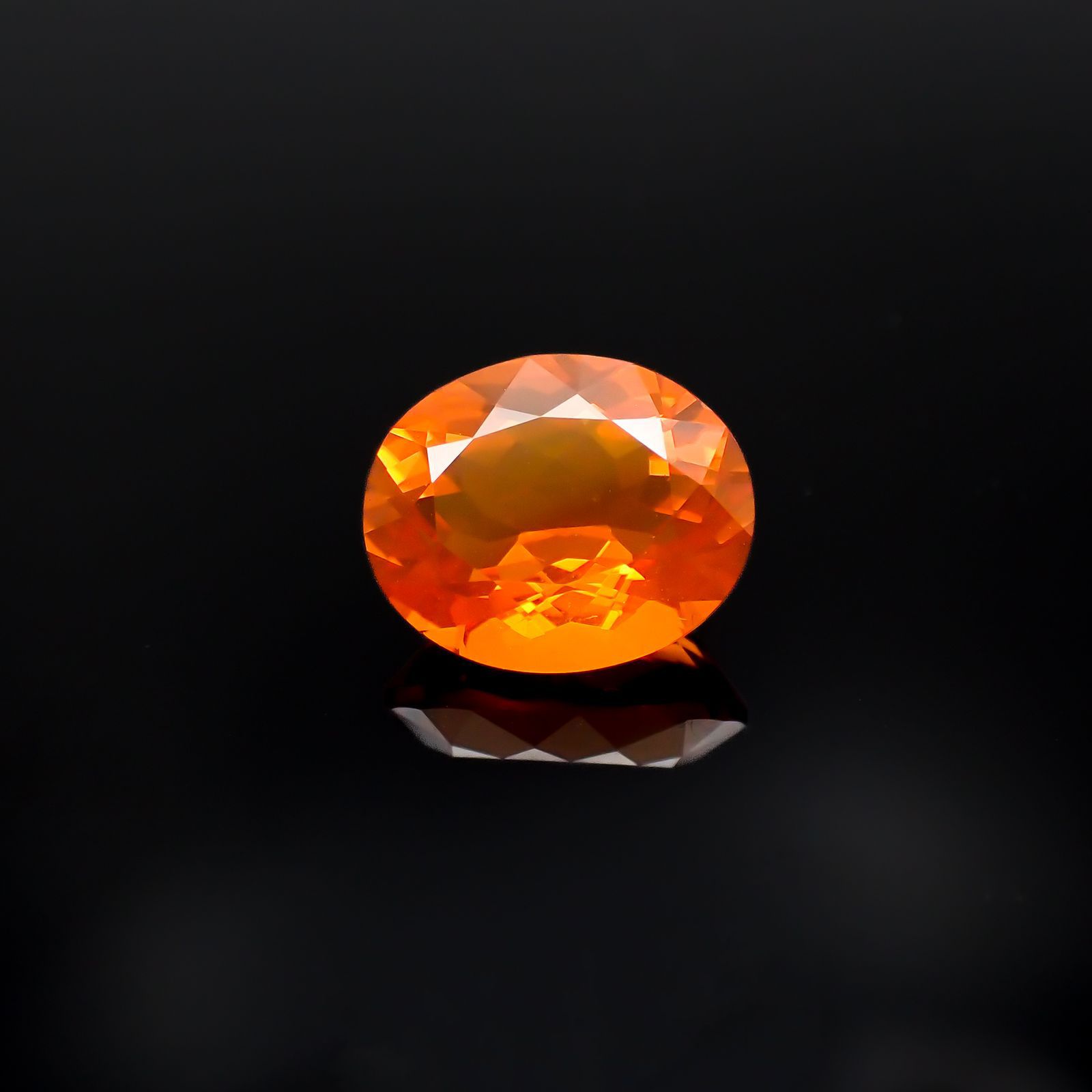 ファイヤーオパール メキシコ産 1.58ct[221018350]9.3x7.7mm前後
