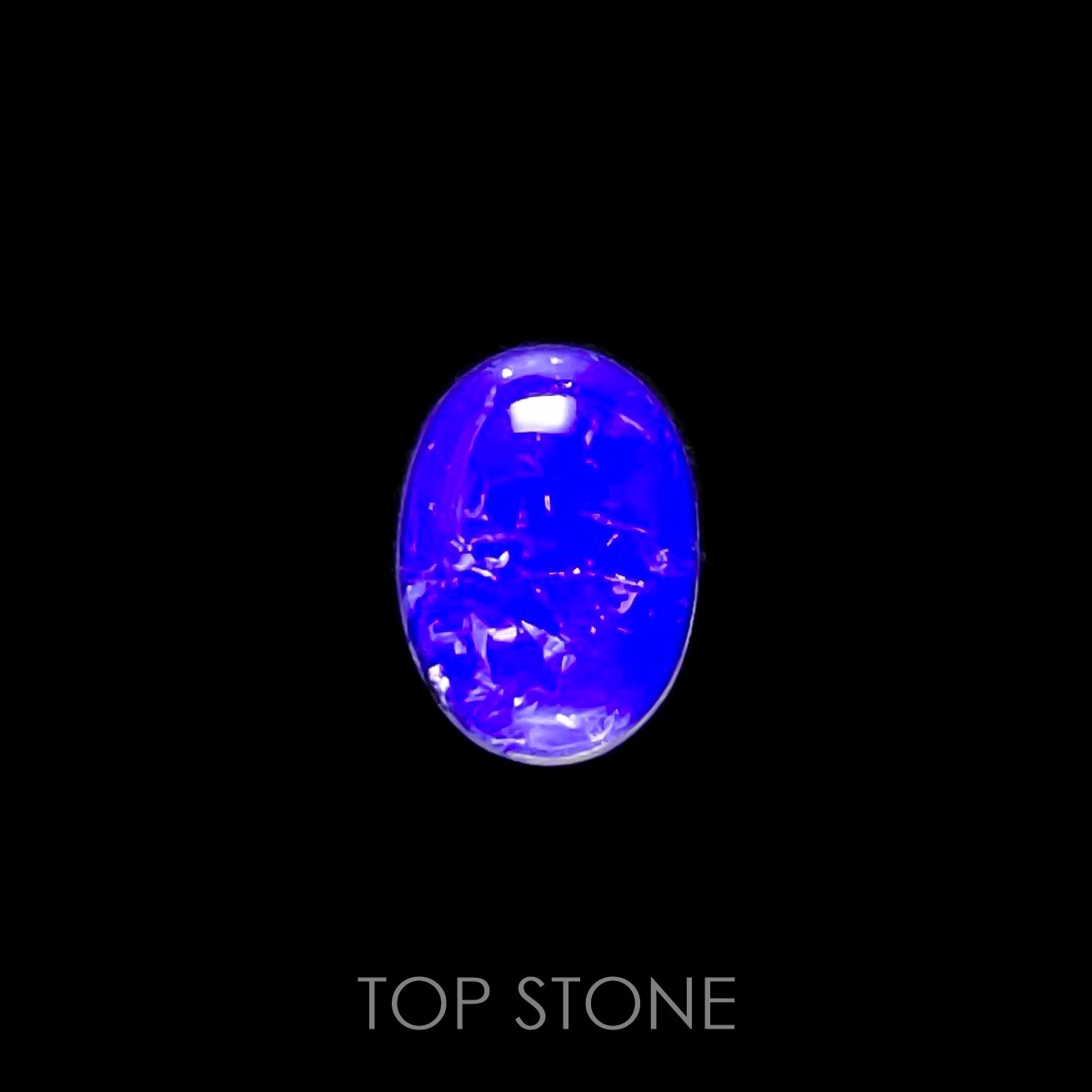 フローライト フルオレッセンス(宝石名フルオライト)イギリス・ロジャリー鉱山産 1.99ct 識別済[211113765]9.3x6.8mm前後