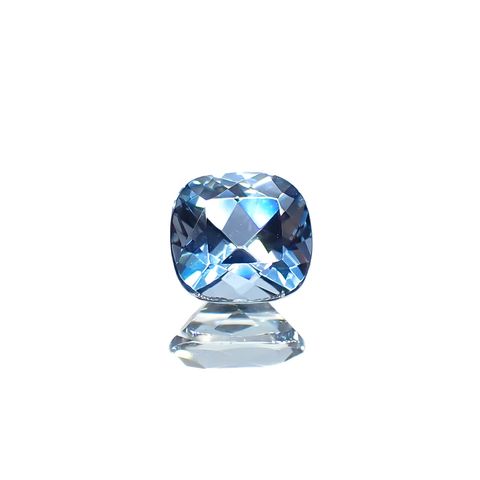 タトゥーアクアマリン ブラジル・ミナスジェライス州タトゥー鉱山産 0.71ct[240929125]5.7x5.4mm前後