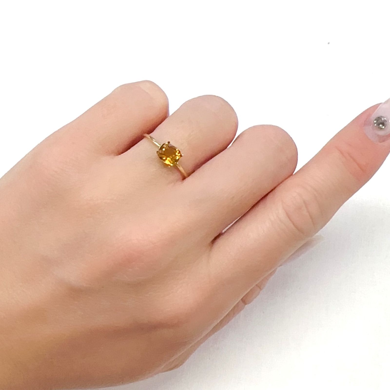 ゴールデントルマリン モザンビーク/コンゴ産 0.72ct[231225195]6.2x5.1mm前後