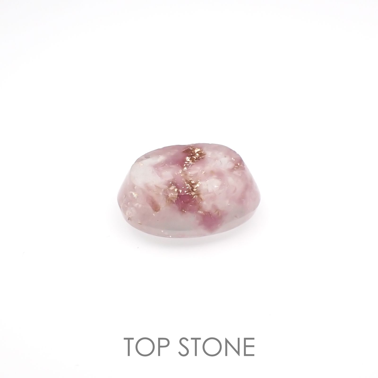 レピドライトインクォーツ ブラジル・ミナスジェライス州産 12.75ct[220917755]17.3x13.6mm前後