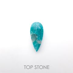 マトリックスアマゾナイト(アマゾナイトインクォーツ/フェルドスパー) ブラジル産 15.39ct[220917731]31.9x14mm前後
