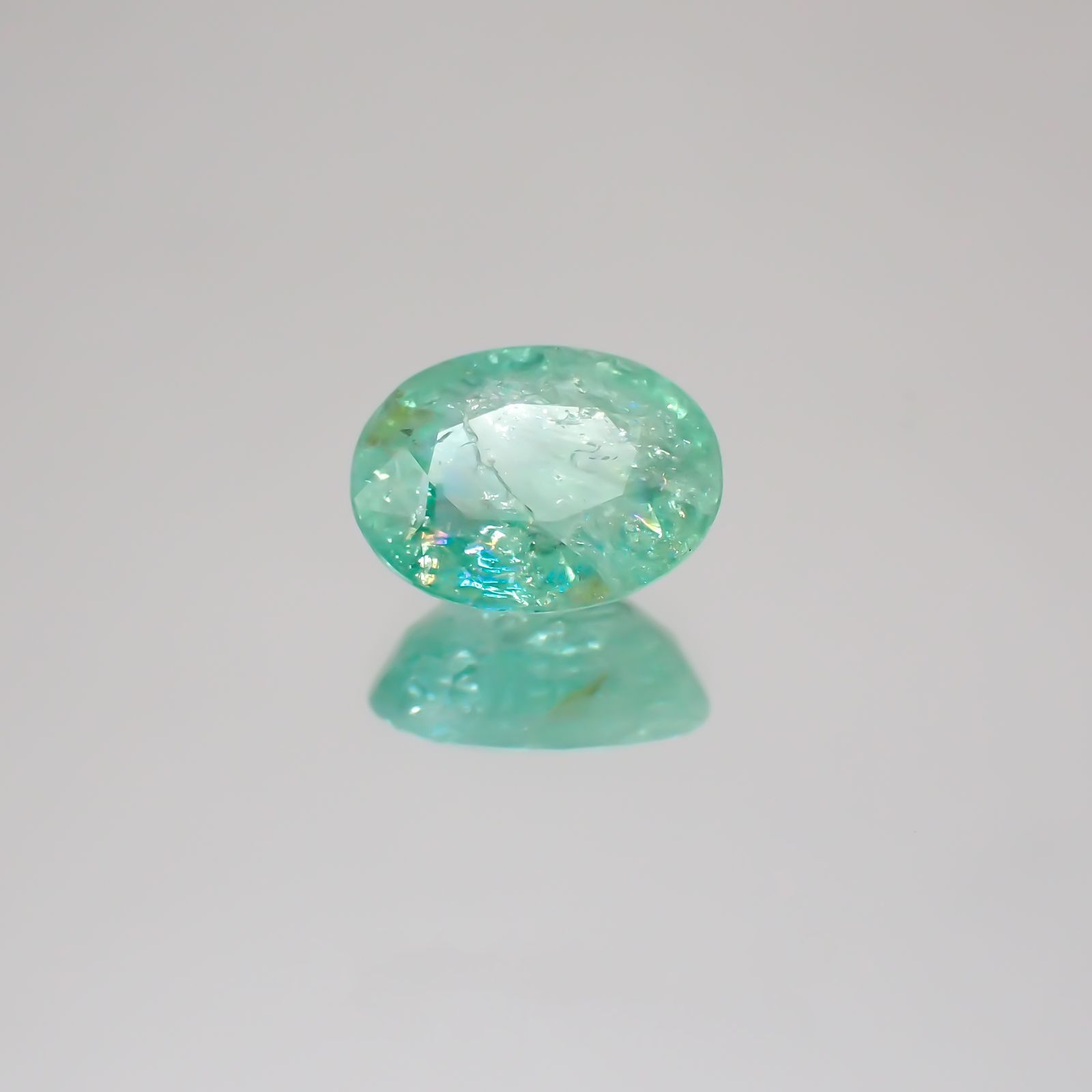 パライバトルマリン モザンビーク産 ルース 1.99ct[21059408]8.9×6.9mm前後