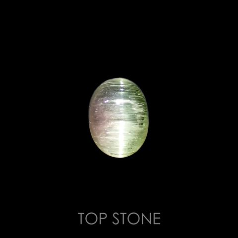 バイカラートルマリンキャッツアイ ブラジル産 1.55ct[221018600]7.9x6mm前後