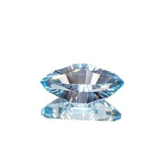 ◇カスタムカット◇ブルートパーズ ブラジル産 3.15ct [251219371]14x7mm前後