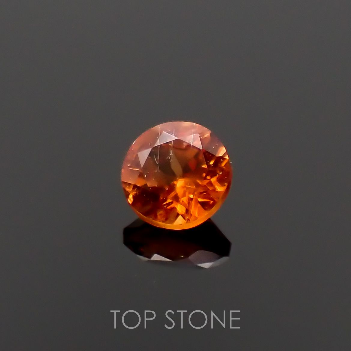 オレンジロードクロサイト 南アフリカ産 0.12ct[230321023]2.7x2.7mm前後