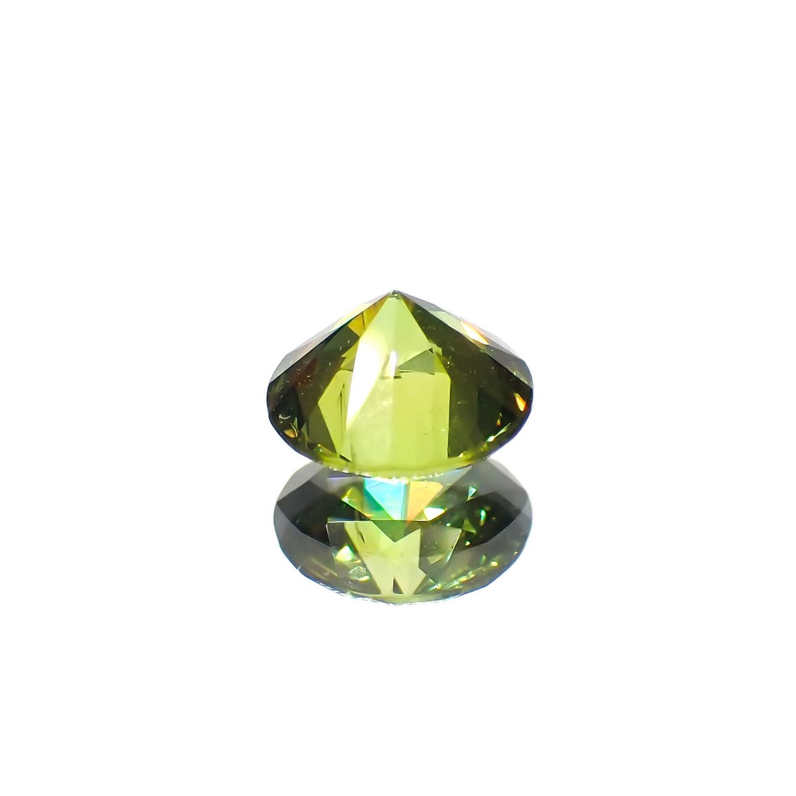 デマントイドガーネット(宝石名デマントイド・ガーネット)ロシア産 0.57ct 識別済[221119169]4.9x5mm前後