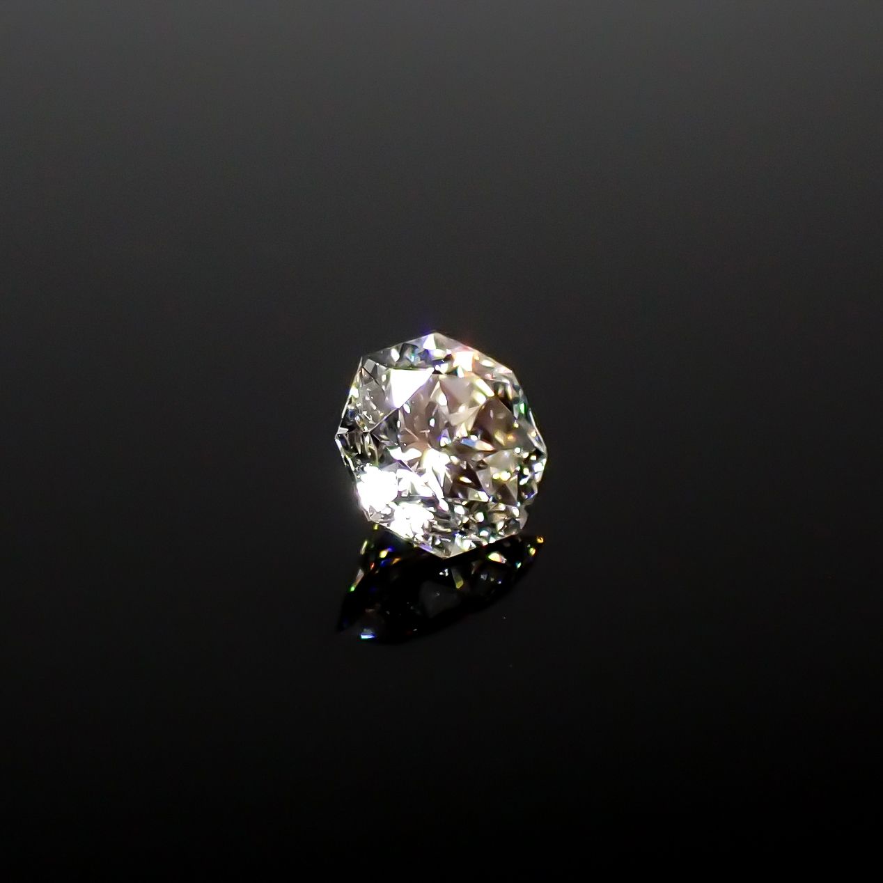 ◇オクタゴンカット◇ダイヤモンド 0.12ct[240427030]3x3mm前後