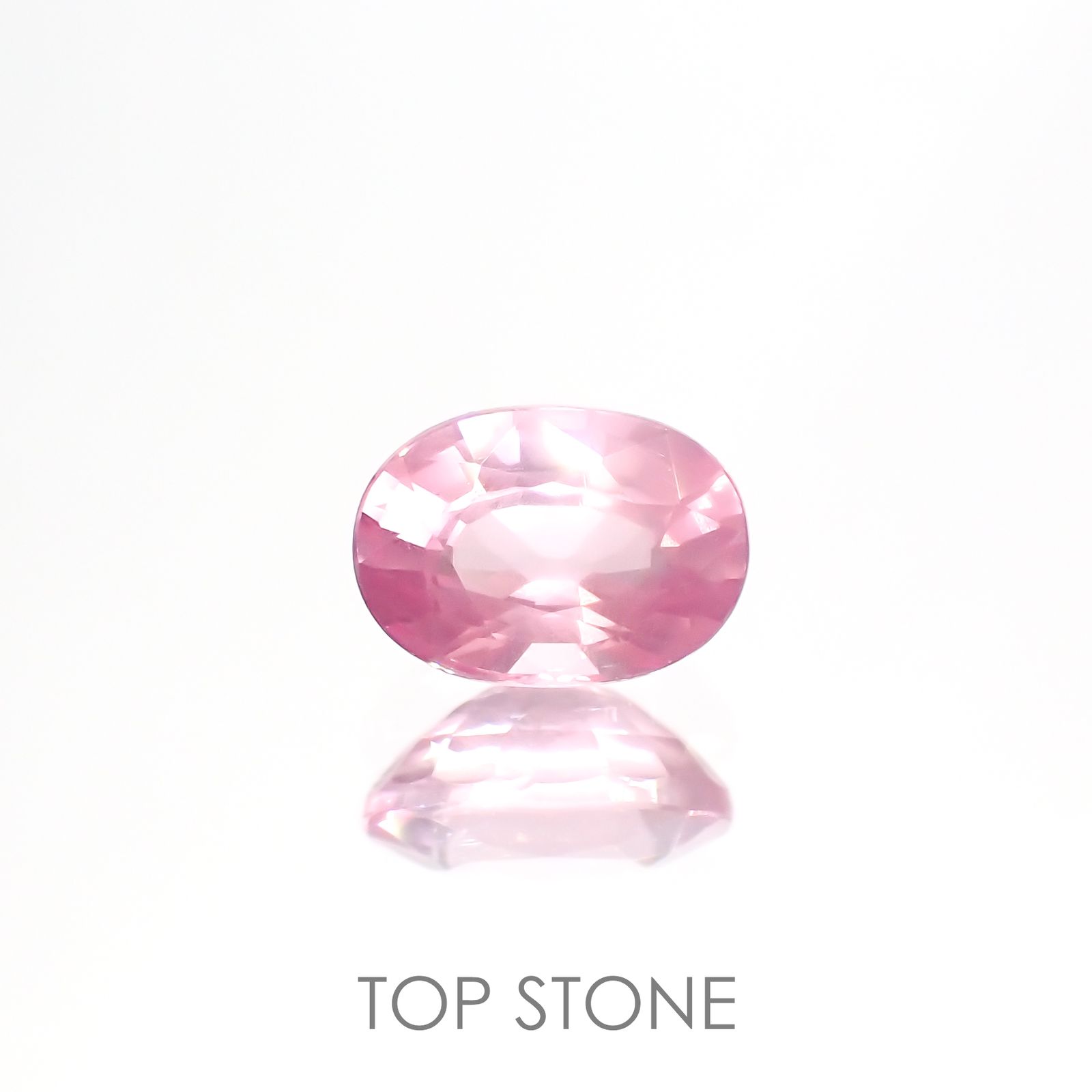 シルキーピンクスピネル(宝石名ピンク・スピネル) タンザニア産 0.87ct 識別済[210912898]6.7×4.7mm前後