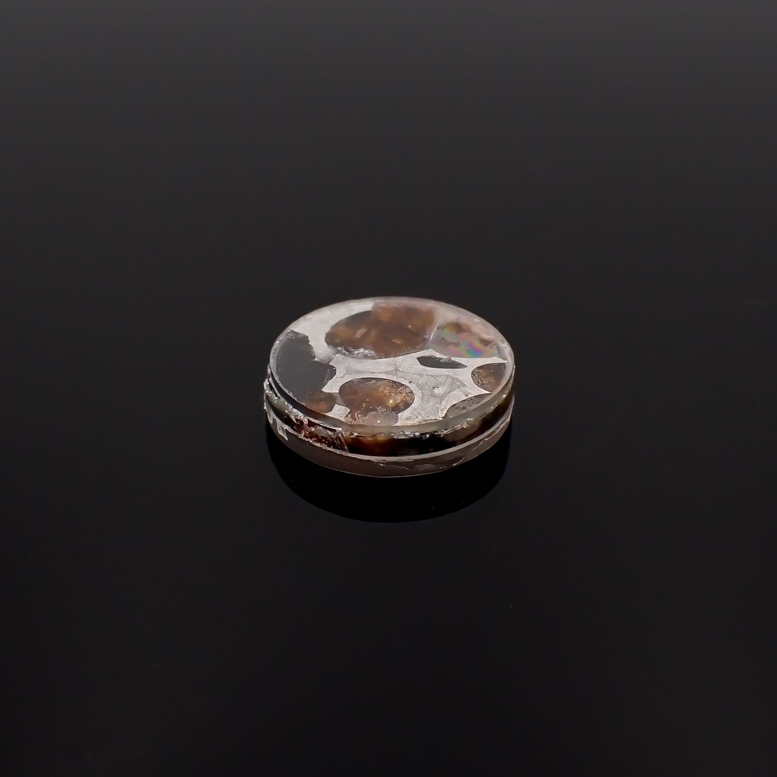 パラサイト隕石Sericho トリプレット 発見地：ケニア 4.88ct[231023674]11.9x12mm前後