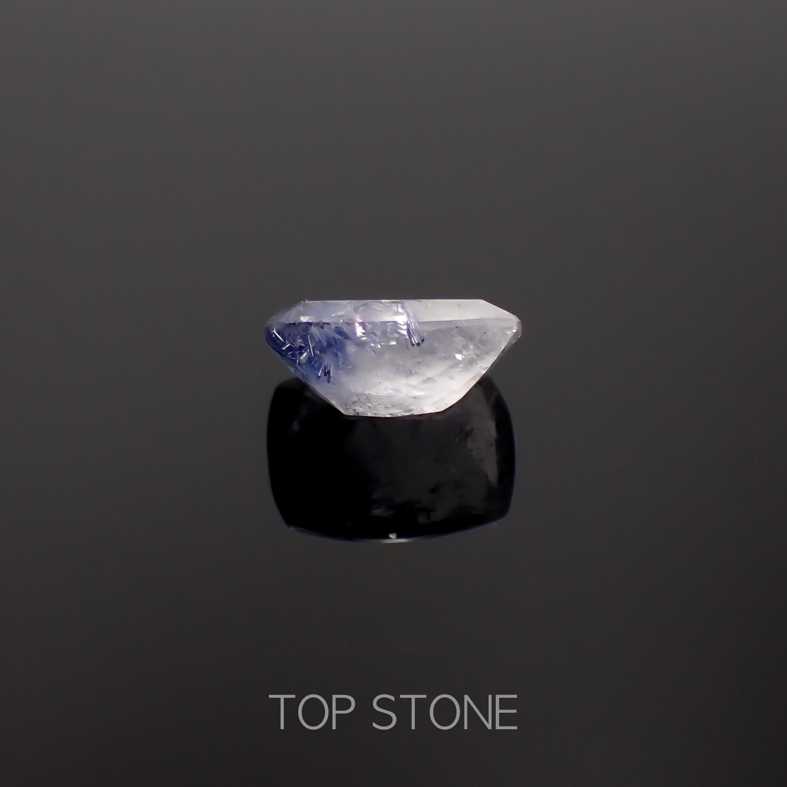 デュモルチェライトインクォーツ ブラジル産 1.80ct[230320870]9x7.3mm前後