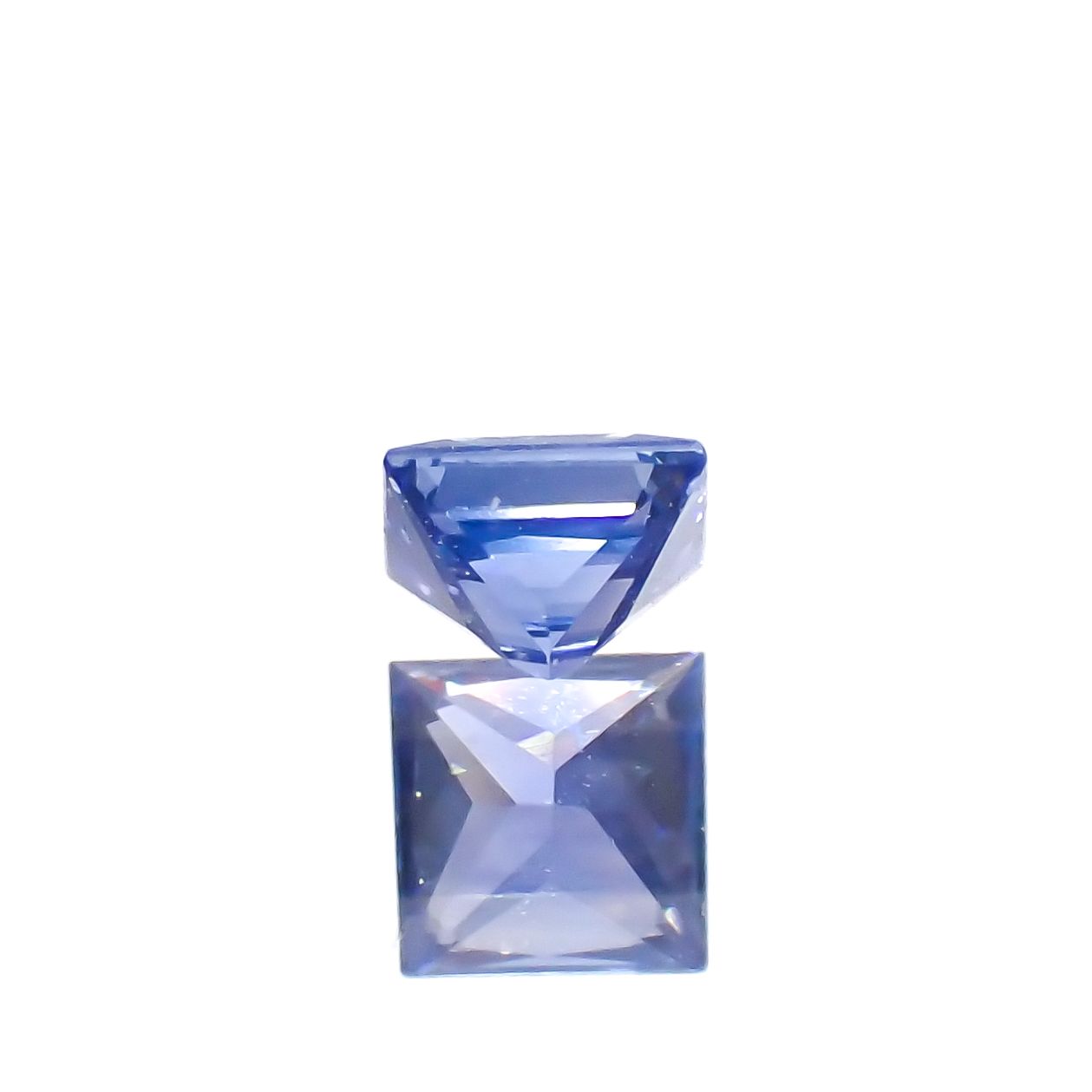 ◇プリンセスカット◇サファイア(宝石名サファイア)スリランカ産 0.21ct 識別済[230622453]3.2x3.2mm前後