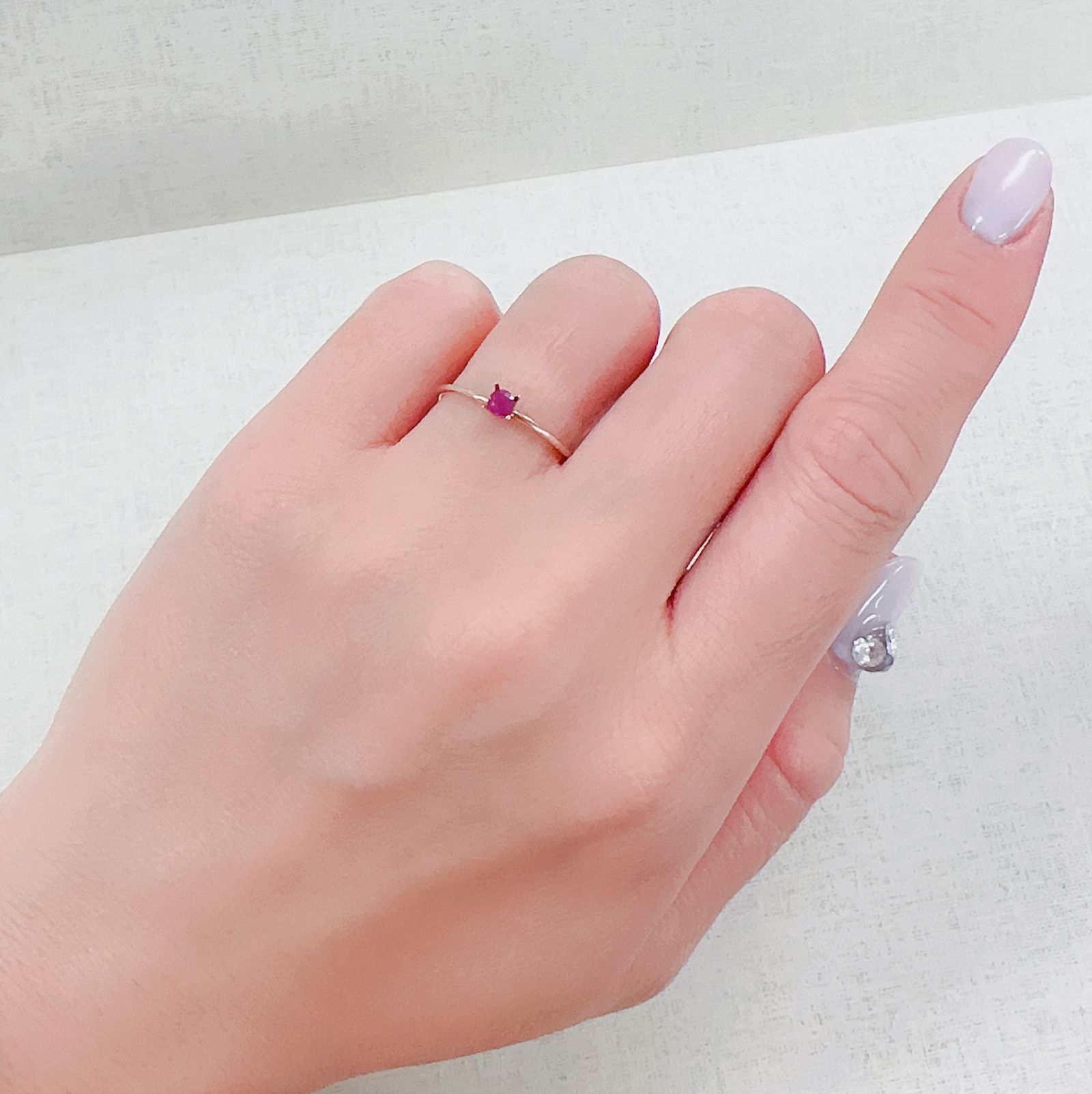 ルビー タイ/ミャンマー産 0.12ct[230321292]3x2.9mm前後