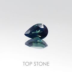 ゴールドシーンサファイア ケニア産 ルース 0.55ct[20021971]6.1×4.2mm前後