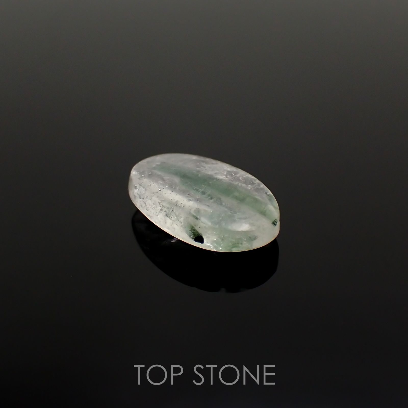 グリーントルマリンインクォーツ ブラジル・ミナスジェライス州産 8.77ct[221018312]18.2x11.8mm前後