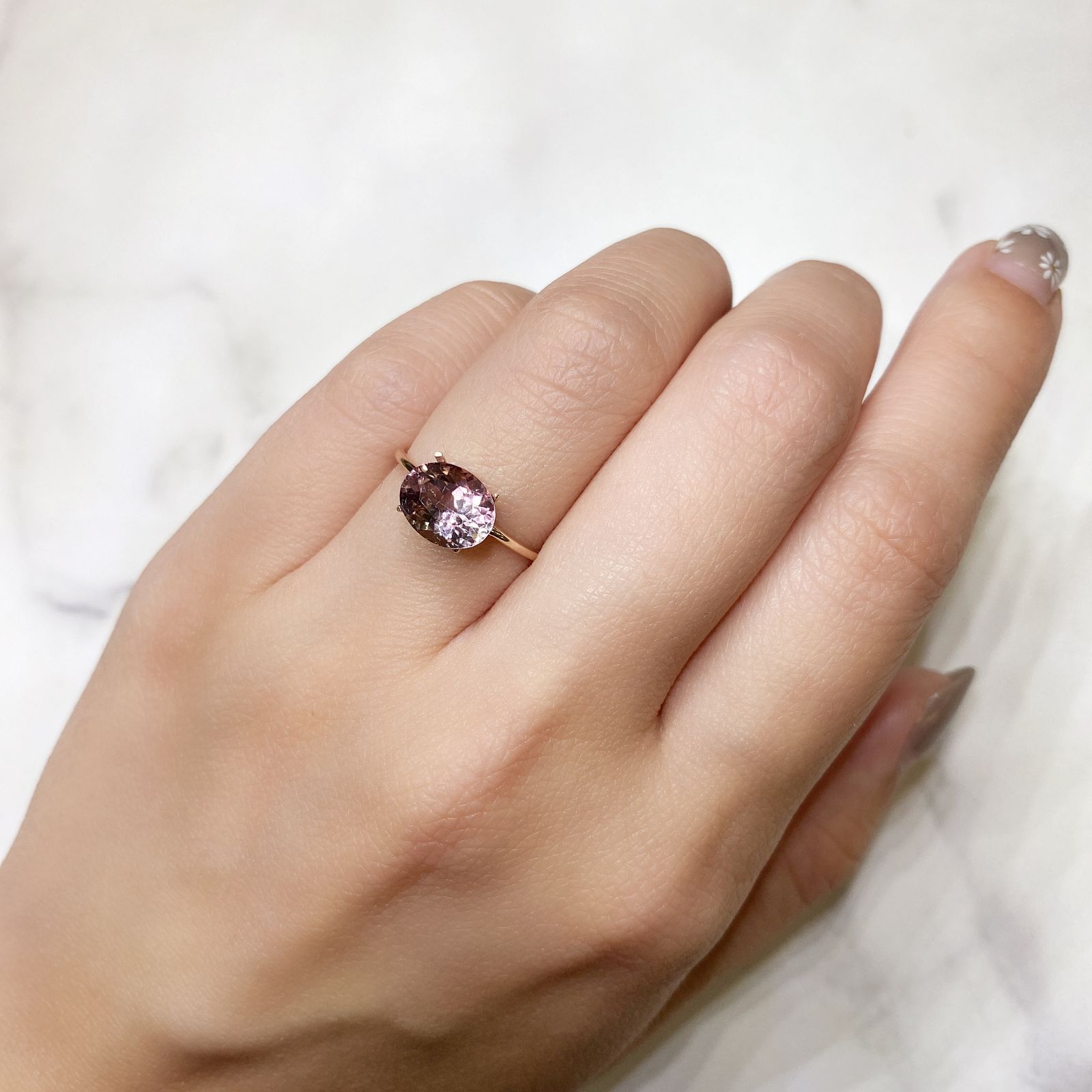 バイカラートルマリン(宝石名バイカラー・トルマリン) コンゴ民主共和国産 1.997ct ソ付[211013596]9×7.1mm前後 | TOP  STONE(トップストーン)