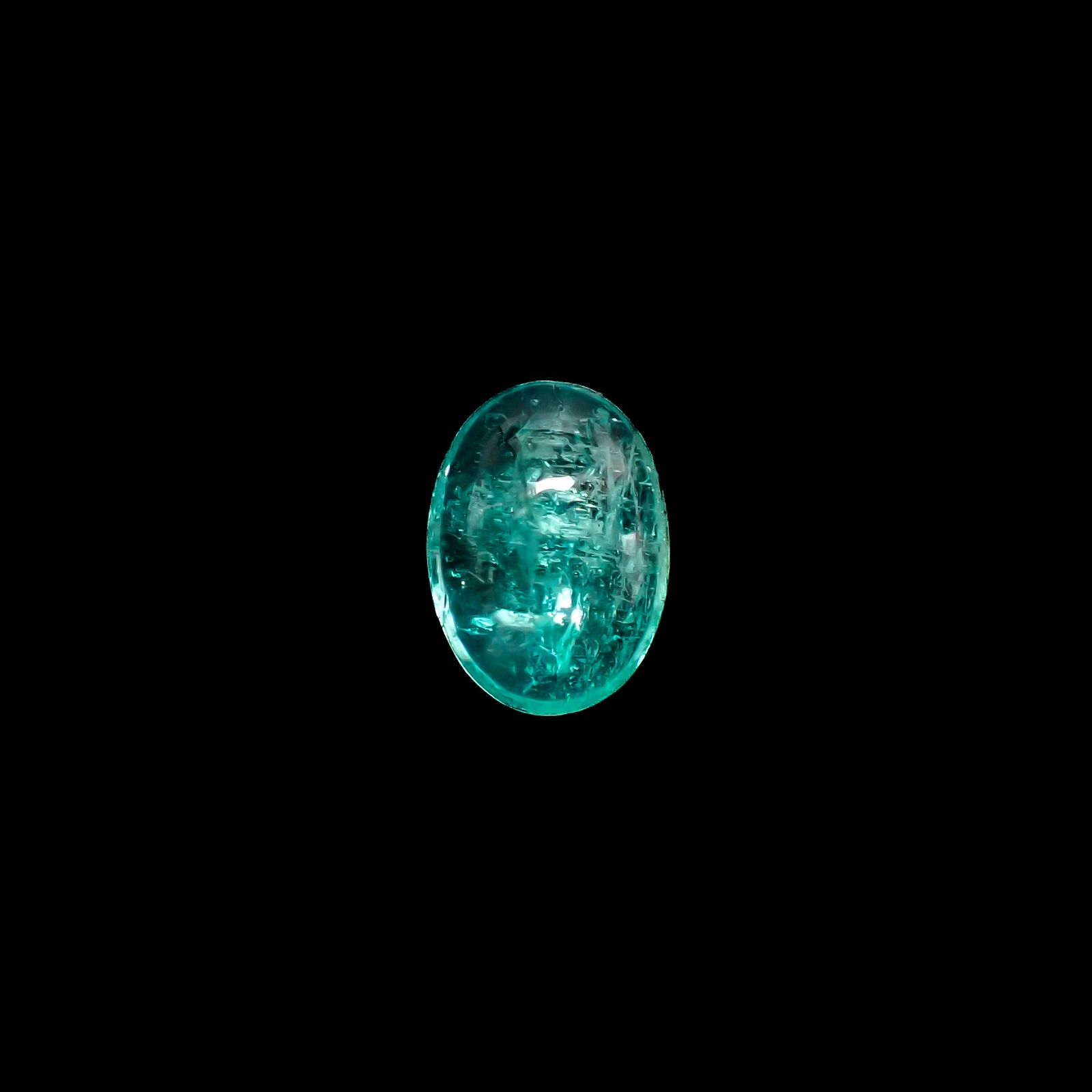 パライバトルマリン(宝石名トルマリン/別名パライバ・トルマリン)ブラジル・キントス鉱山産 0.76ct 識別済[240928729]7.1x5.1mm前後