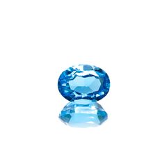 スイスブルートパーズ ブラジル産 1.98ct [241229575]8.2x6.3mm前後