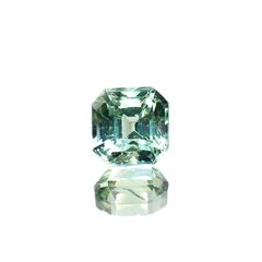 ブルーグリーントルマリン(宝石名トルマリン)アフガニスタン産 識別済 0.78ct / 5.2x5.2mm前後 [221018342]