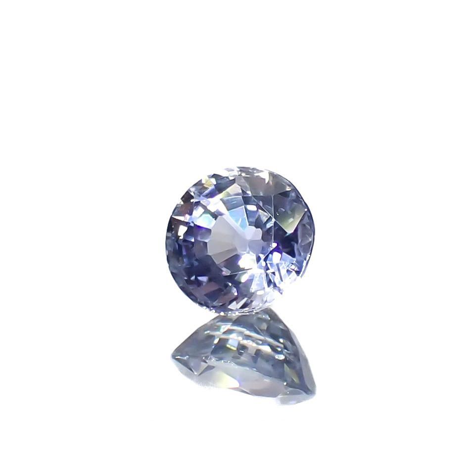 アイスブルーサファイア(宝石名サファイア)スリランカ/マダガスカル産 0.30ct 識別済[230119938]3.9x3.9mm前後