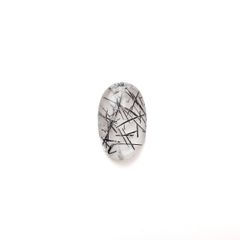 ブラックトルマリンインクォーツ ブラジル産 7.67ct[240427064]19.3x12.2mm前後