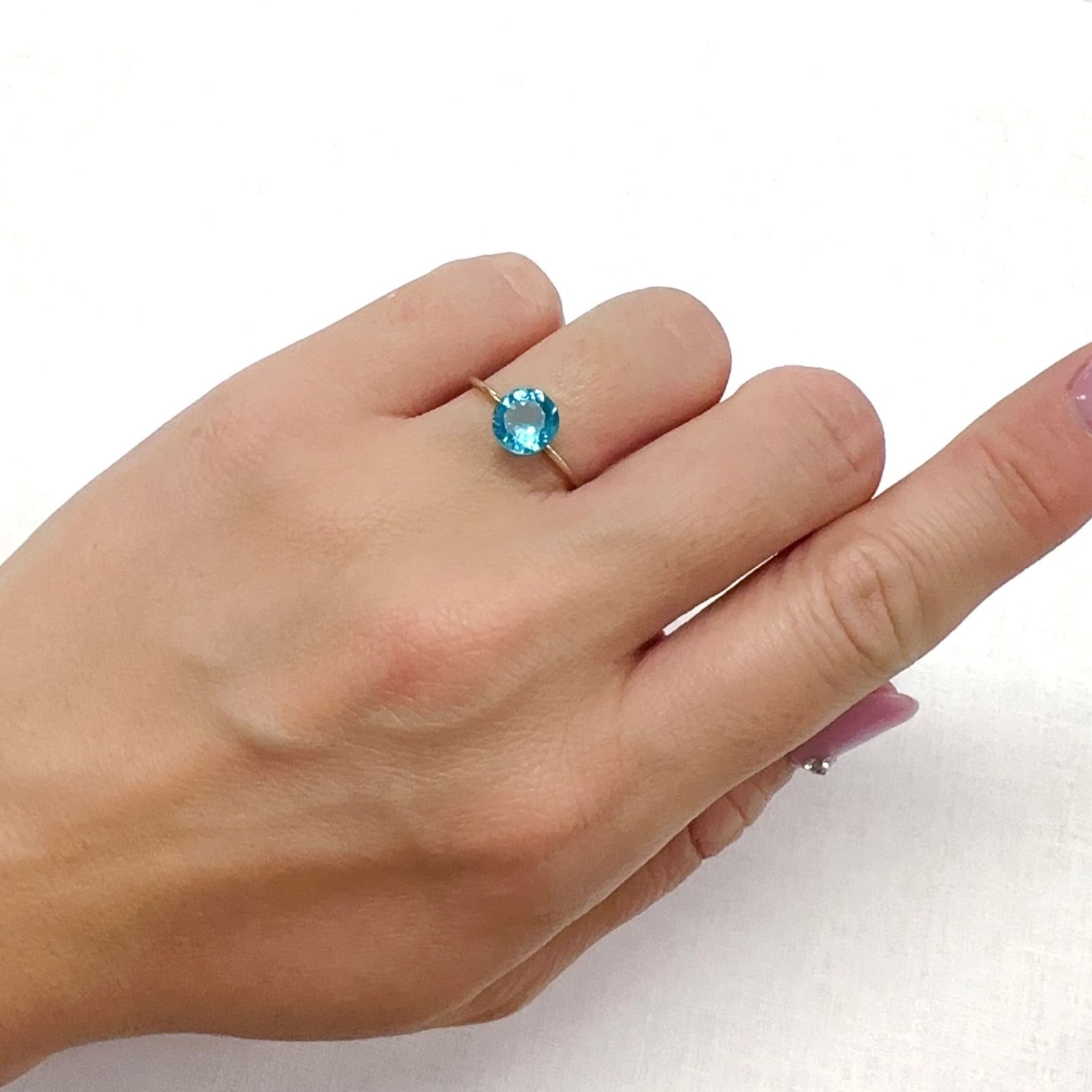 アパタイト(宝石名アパタイト)ブラジル産 1.23ct 識別済[231124163]7x7mm前後
