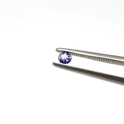 ベニトアイト カリフォルニア産 ルース 0.09ct[20062958]3×3mm前後