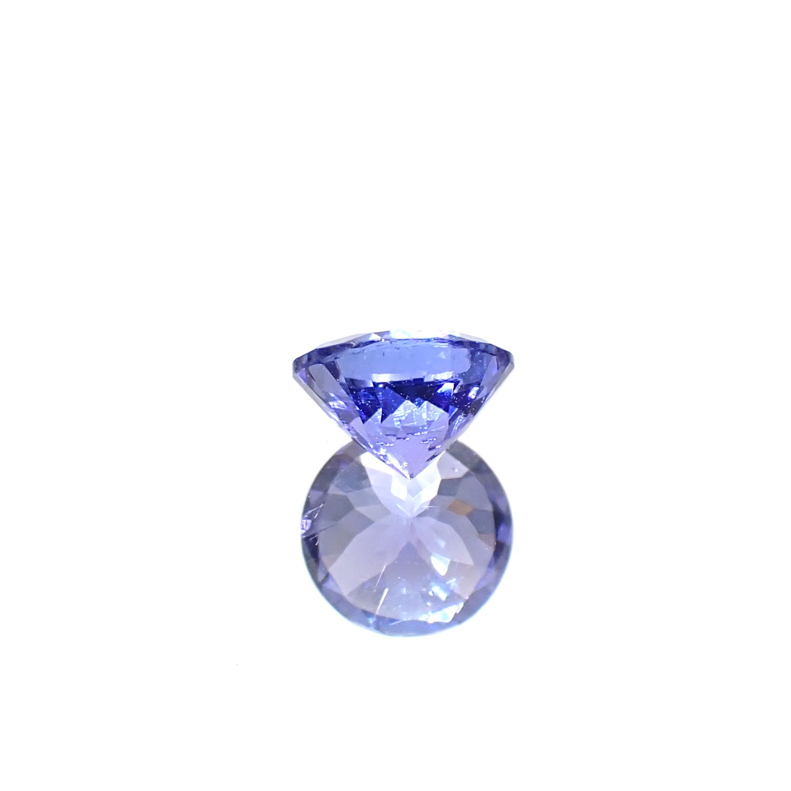 タンザナイト(宝石名タンザナイト)タンザニア産 識別済 1.22ct / 6.8x6.7mm前後 [251031239]