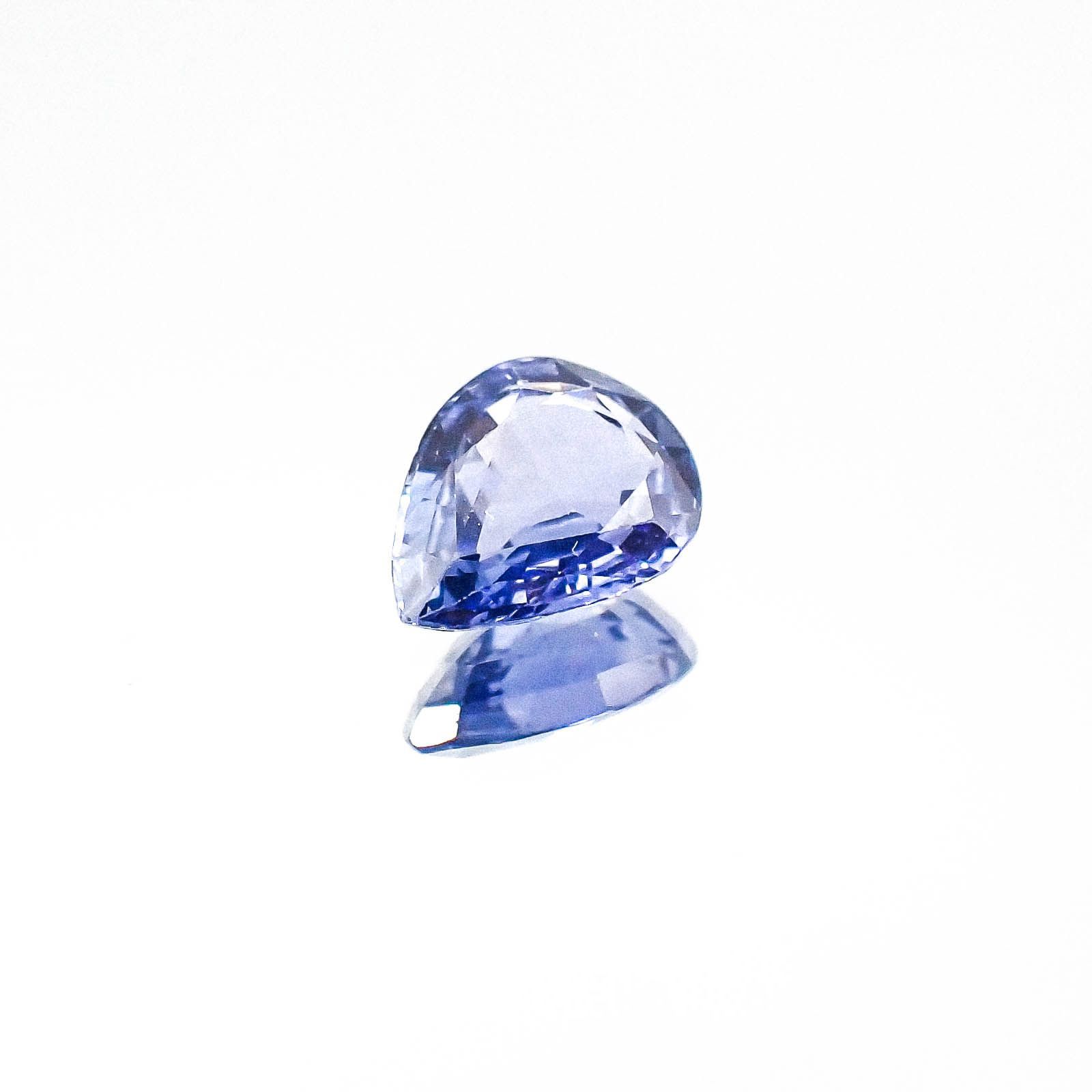 サファイア(宝石名サファイア) ミャンマー産 0.89ct 識別済[20084521]7×5.5mm前後