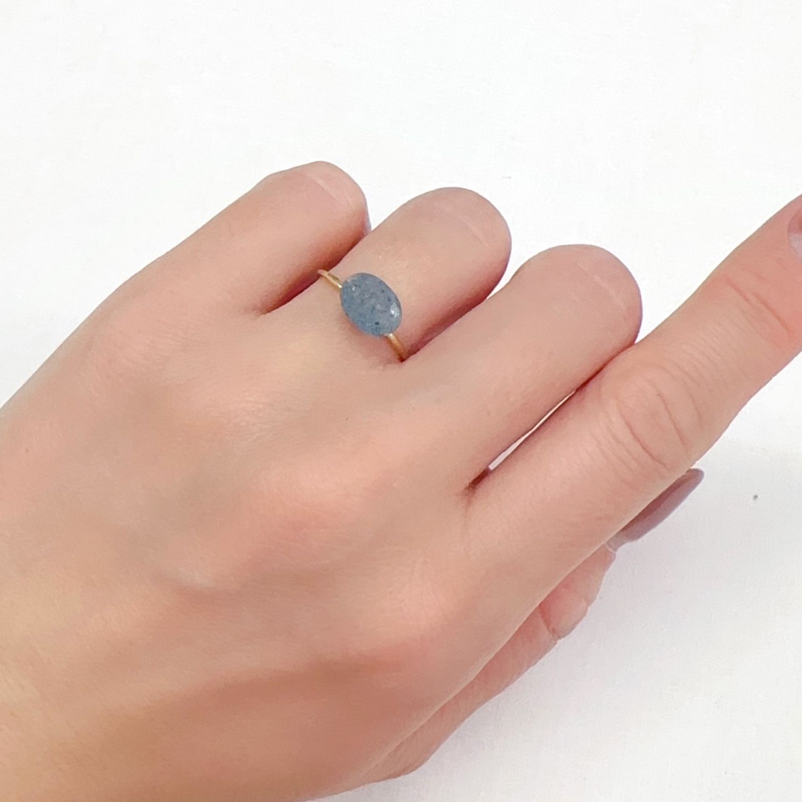 ラズライトインクォーツ アフガニスタン産 1.54ct[240125848]9.1x6.6mm前後
