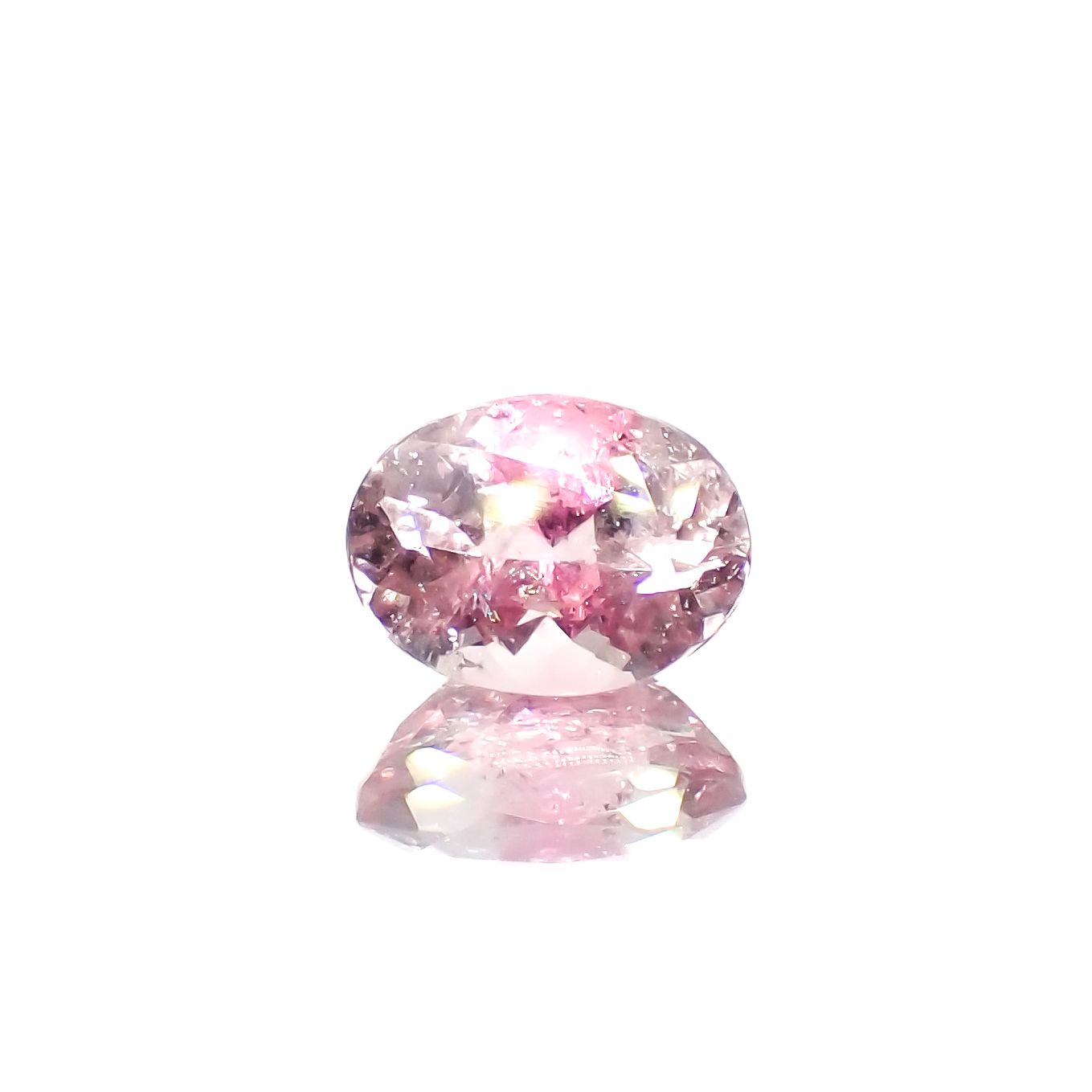 ピンククリスタルトルマリン(宝石名ピンク・トルマリン)コンゴ民主共和国産 1.45ct 識別済[230823231]8.1x6.1mm前後