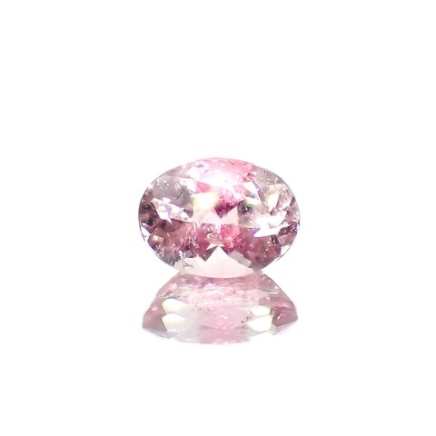 ピンククリスタルトルマリン(宝石名ピンク・トルマリン)コンゴ民主共和国産 1.45ct 識別済[230823231]8.1x6.1mm前後