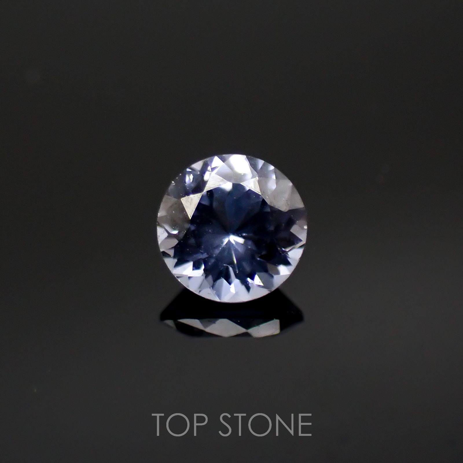 グレイッシュブルースピネル(宝石名スピネル)ビルマ/マダガスカル産 0.23ct 識別済[220817441]3.8x3.8mm前後