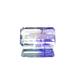 バイカラータンザナイト(宝石名バイカラー・ゾイサイト) タンザニア産 2.107ct ソ付(彩珠)[210410781]9.8×5.7mm前後