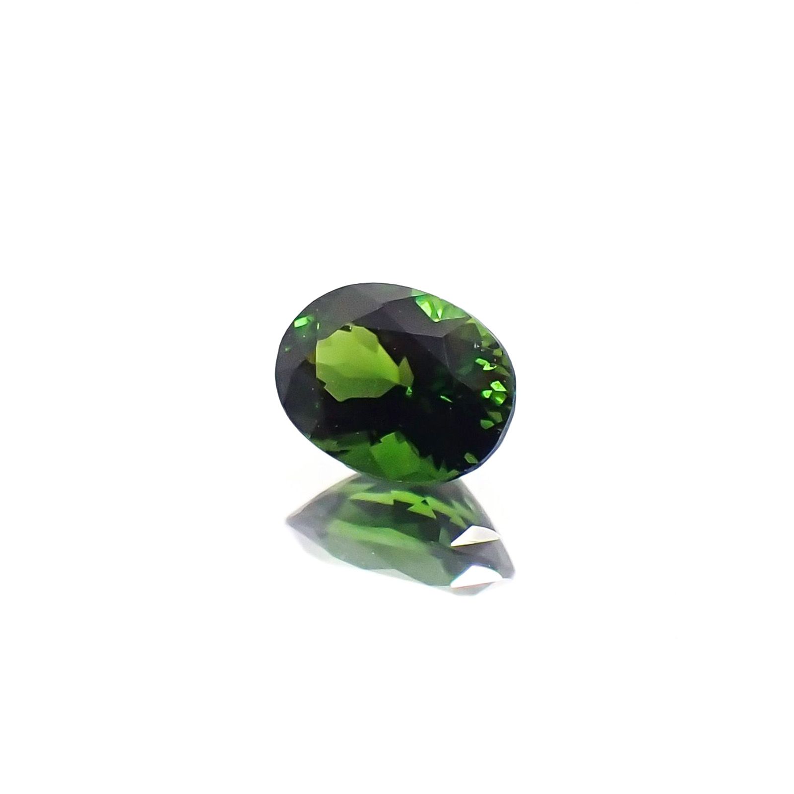 クロムトルマリン(宝石名クロム・トルマリン)タンザニア産 識別済 0.34ct / 5.1x3.8mm前後 [230823073]