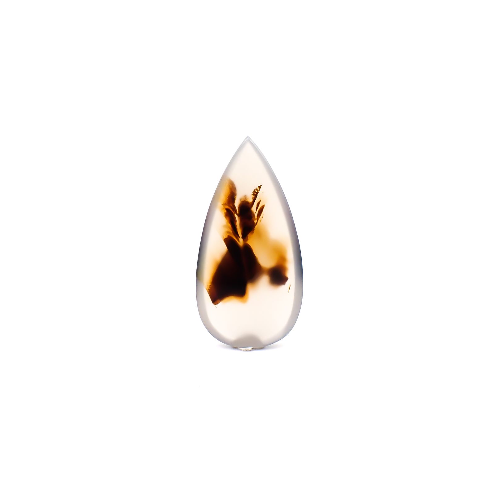 モンタナアゲート アメリカ・モンタナ州産 18.59ct / 35.9x17.9mm前後 [260832766]