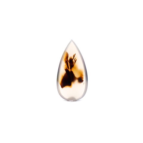 モンタナアゲート アメリカ・モンタナ州産 18.59ct / 35.9x17.9mm前後 [260832766]