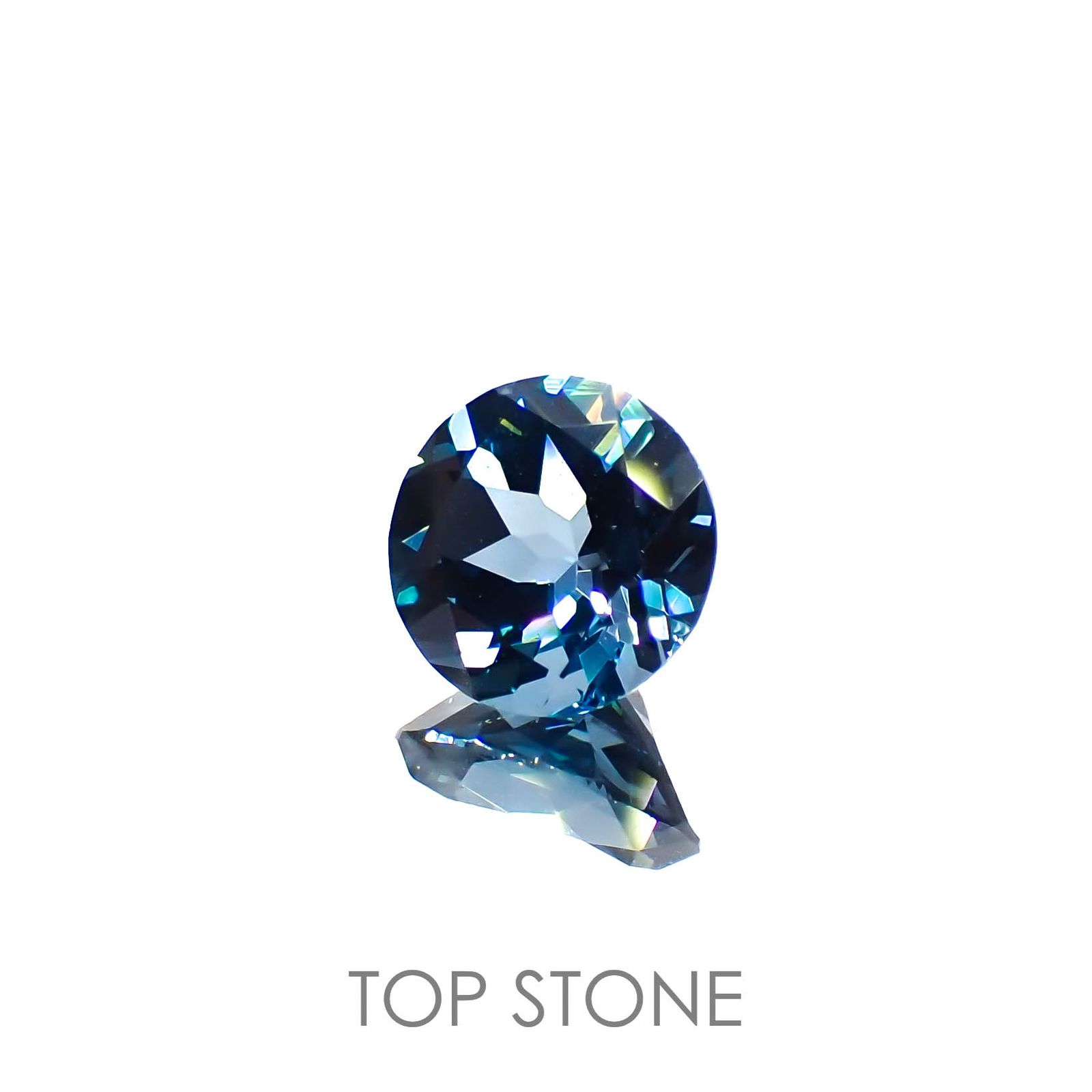ロンドンブルートパーズ ブラジル産 1.46ct[221219309]6.9x6.9mm前後