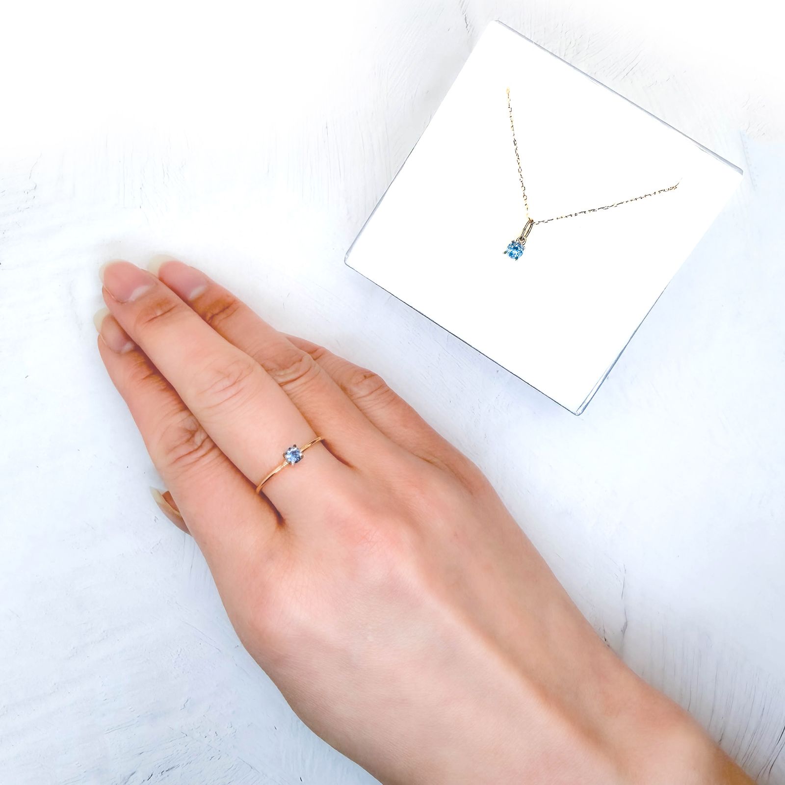 ◇ペアセット◇サンタマリアアクアマリン(宝石名アクアマリン)ブラジル産 識別済 0.31ct(2pcs合計) / 3.5x3.5mm前後 [260231762]