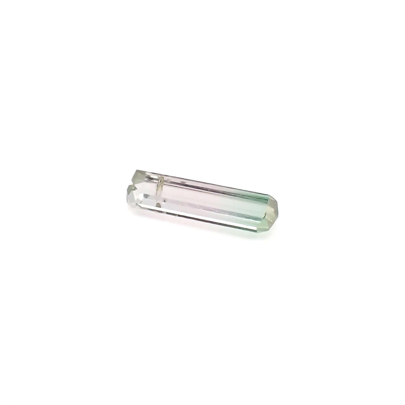 バイカラートルマリン アフガニスタン産 0.92ct / 10.7x3.1mm前後 [260932772]