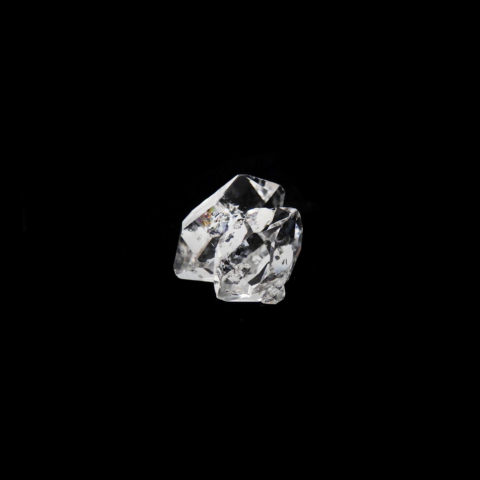 ハーキマーダイヤモンド 原石 アメリカ・ニューヨーク州産 6.60ct[240125367]12.4x11.2mm前後