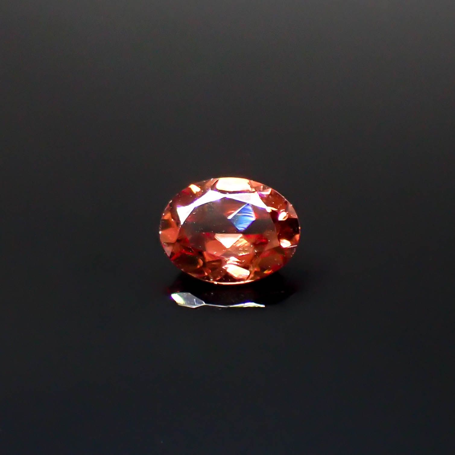 オレンジジルコン スリランカ/カンボジア産 2.58ct[240728500]9x7mm前後