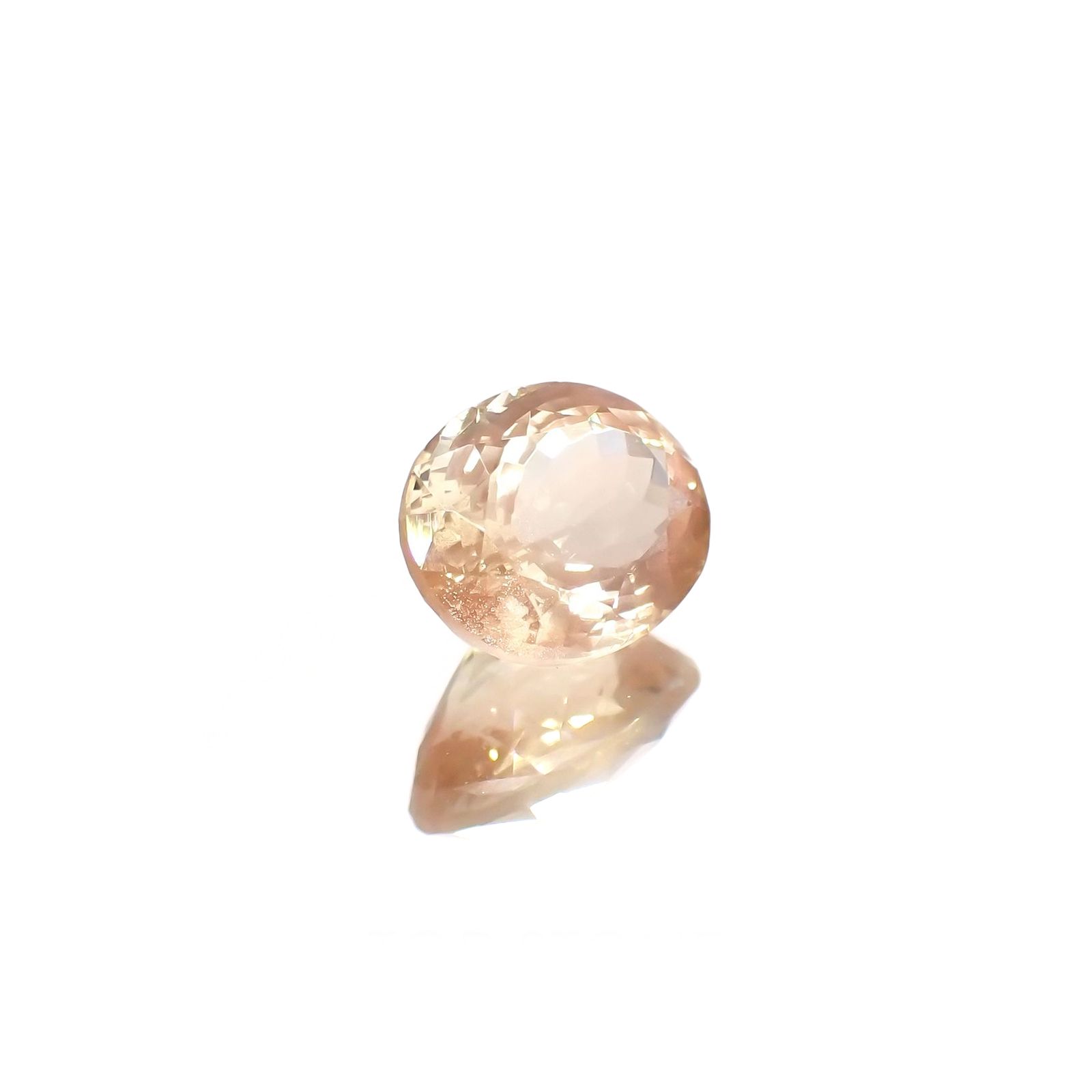 オレゴンサンストーン(宝石名ラブラドライト)アメリカ・オレゴン州産 識別済 2.71ct / 10x8mm前後 [220114661]
