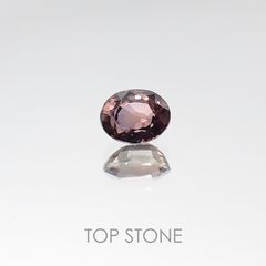 カラーチェンジサファイア非加熱(宝石名サファイア) タンザニア産 0.43ct 識別済[20106018]4.7×3.6mm前後