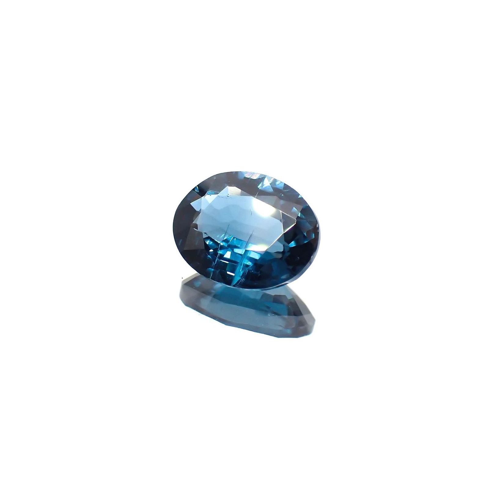 オーシャンブルーカイヤナイト(宝石名カイヤナイト) ネパール産 識別済 2.10ct / 8.8x6.9mm前後 [260610523]