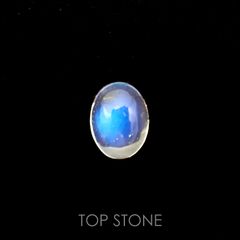 ブルームーンストーン(宝石名ペリステライト)インド産 1.32ct 識別済[220616346]8.1x6.2mm前後