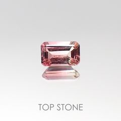バイカラートルマリン(宝石名バイカラー・トルマリン) ブラジル産 0.33ct 識別済[20095662]5.2×3.3mm前後