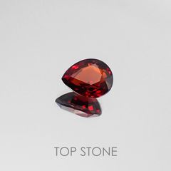 スペサルティンアルマンディンガーネット(宝石名スペサルティン アルマンディン・ガーネット) マダガスカル産 2.18ct 識別済[20073691]8.3×6.9mm前後